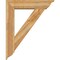 Ekena Millwork Traditional Traditional Rough Sawn Bracket w/ Offset Brace, Western Red Cedar, 8"W x 34"D x 42"H BKT0806X34X42TRA01RWR - alternate 2